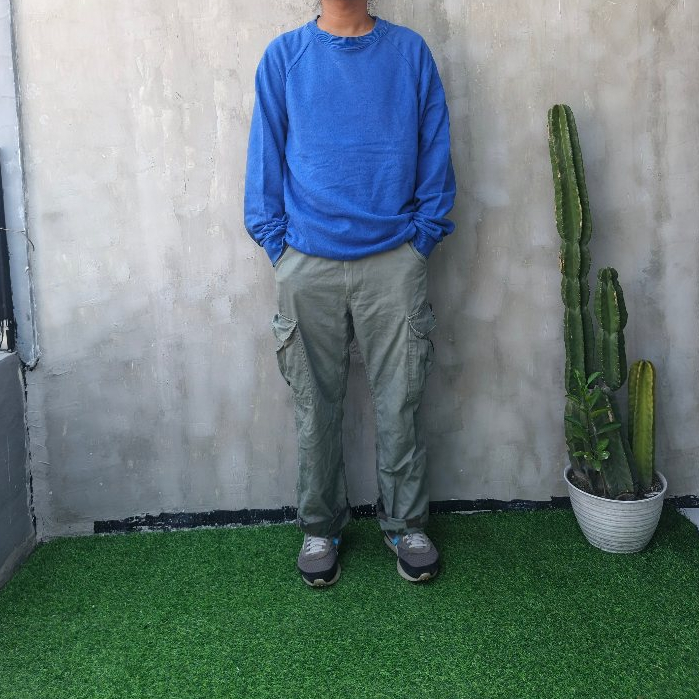 CREWNECK HOODIE ACOVER BLUE