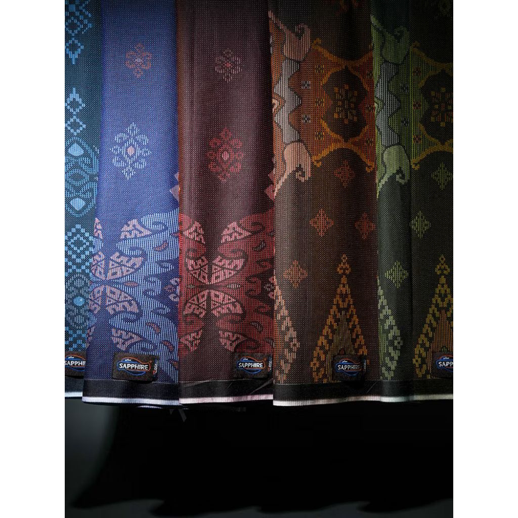 Sarung sapphire Jacquard SSJ, sarung sapphire sulam jacquard