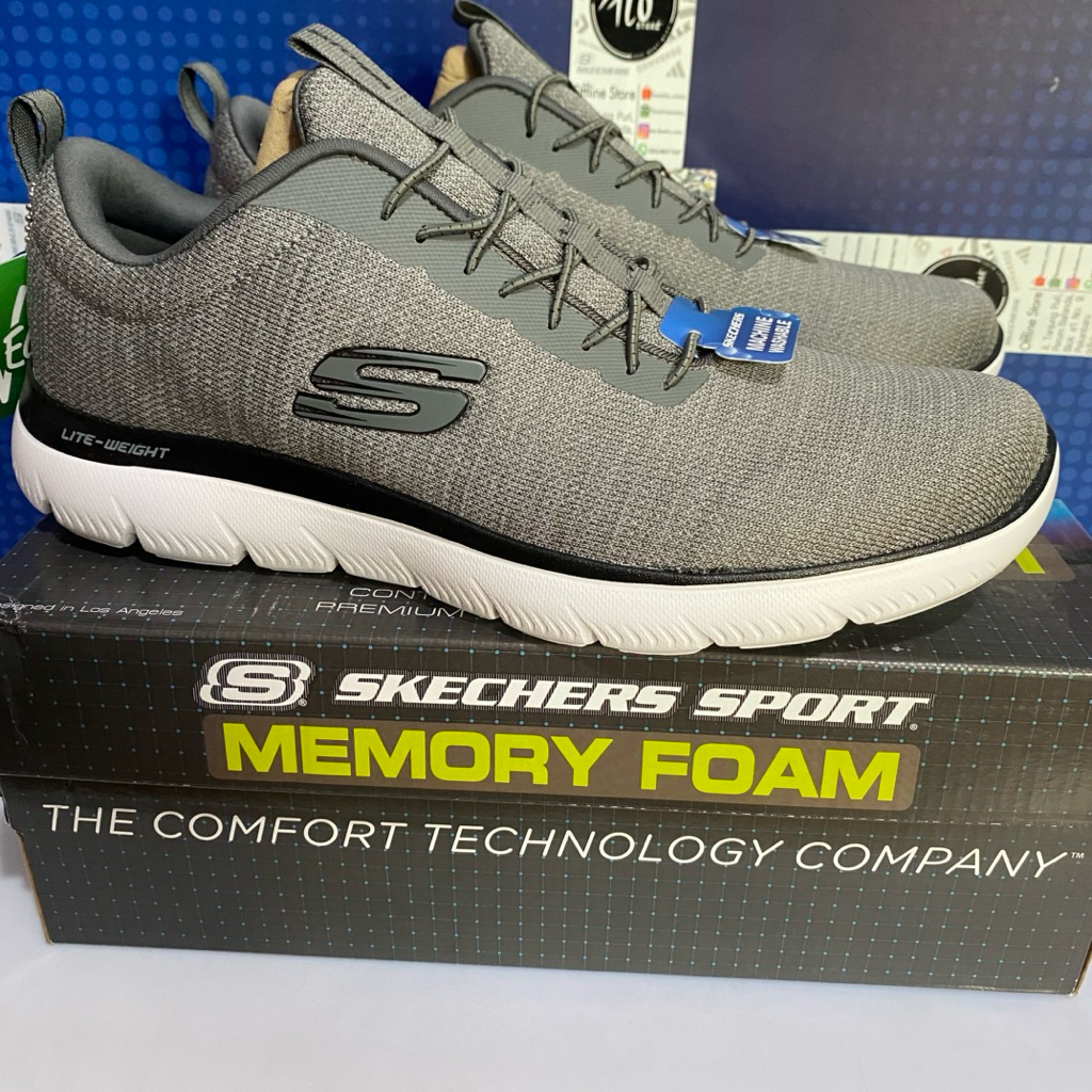 size 45 45.5 Sepatu Skechers Summits 232697GYBK Men ORIGINAL