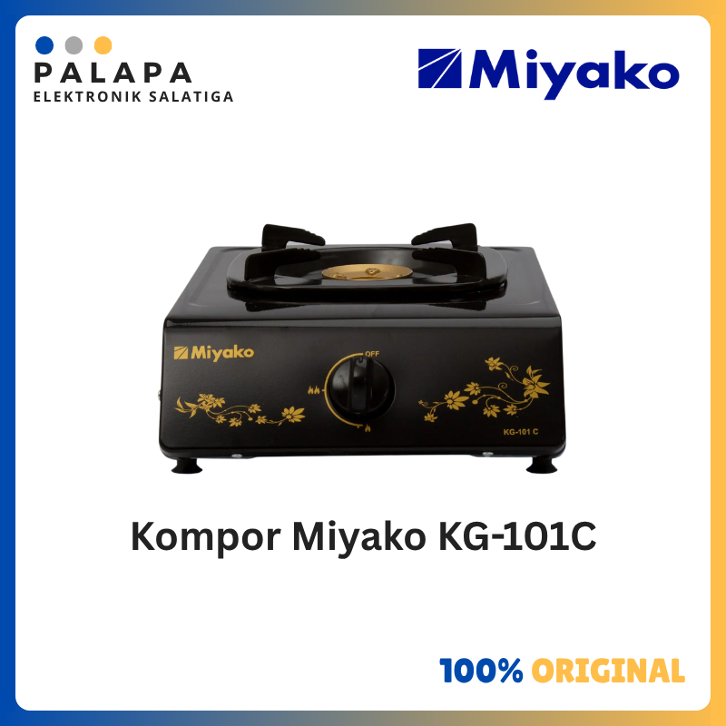 Kompor Gas Miyako 1 Tungku KG-101C / KG-101C WYG – Burner Kuningan, Hemat Gas