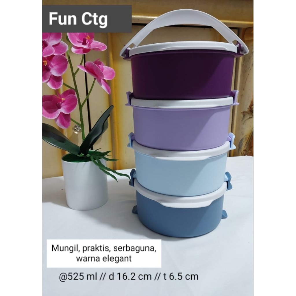 Rantang bulat tupperware fun ctg - rantang bulat kecil tupperware