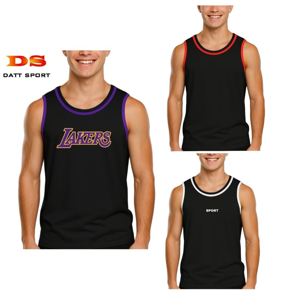 jersey basket singlet olahraga lekbong volly rompi latihan kaos voli baju sport running training jog