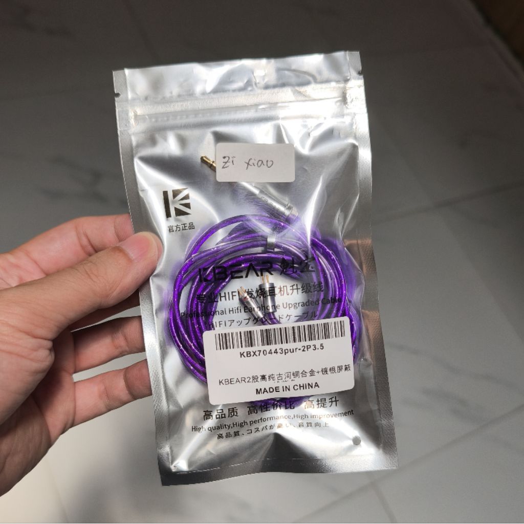 KBEAR Zi Xiao 3.5mm 2pin IEM Upgrade Cable (Preloved Like New)
