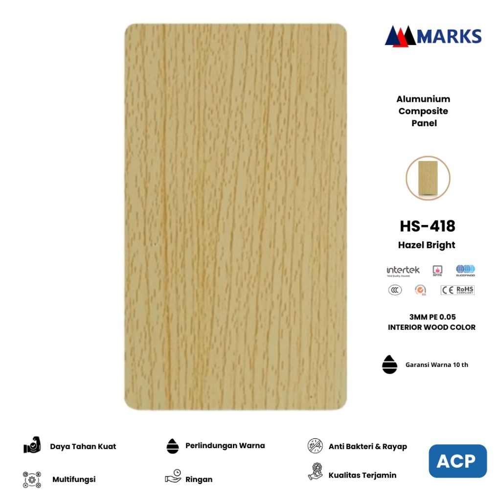 ACP Interior 3mm Kayu – Aluminium Composite Panel Marks