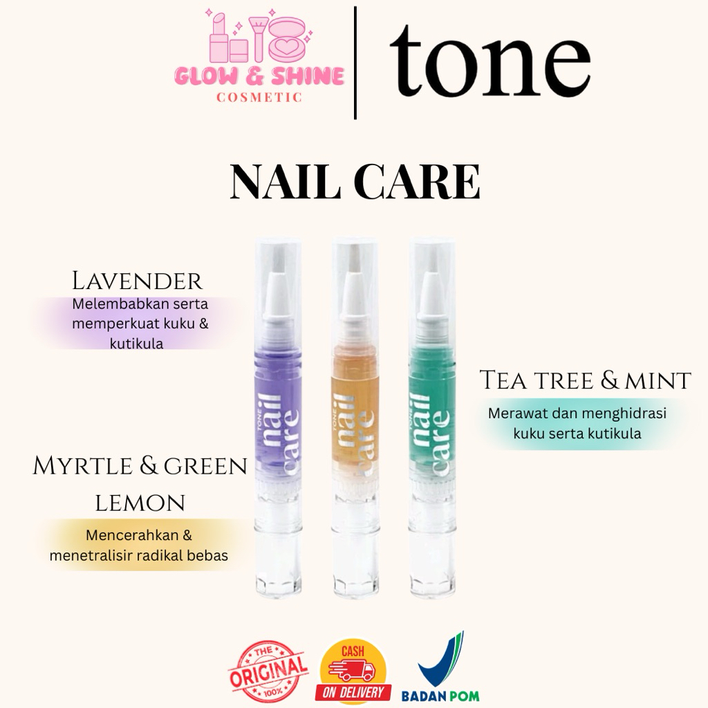 TONE - NAIL CARE PEN| LAVENDER OIL | TEA TREE & MINT | MYRTLE & GREEN LEMON | NAIL SERUM | NAIL CARE
