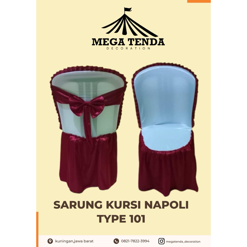 sarung kursi napoli type 101// sarung kursi napoli bulat