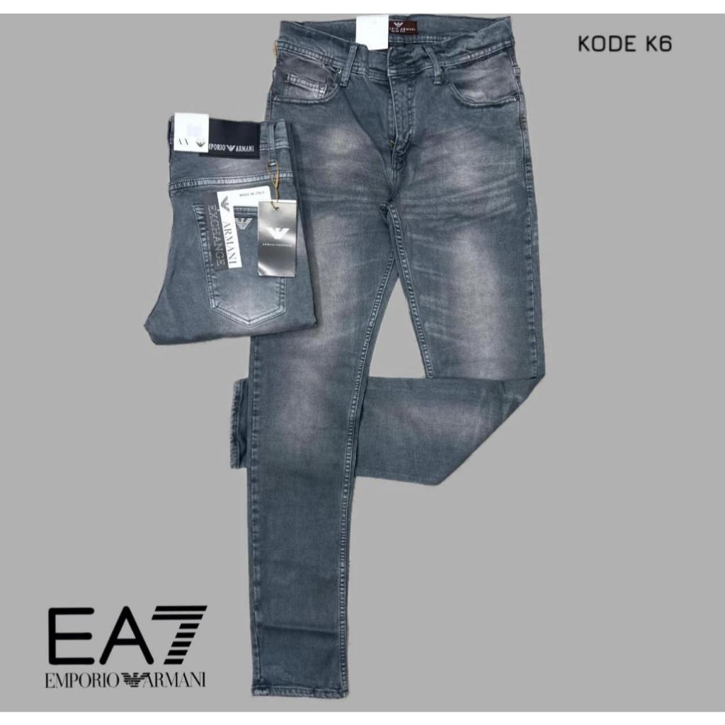 Celana jeans armani original karet / celana jeans slimfit pria / celana original pria