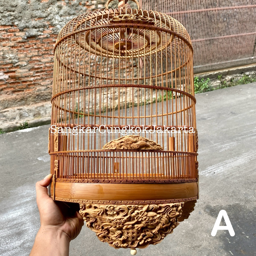 Sangkar Cungkok D34 Ukir 3D Sabuk Polos Ori Vietnam