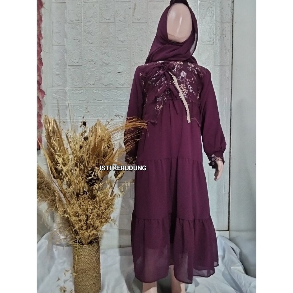 AZURA DRESS ANAK SET HIJAB// DRESS ANAK//SET HIJAB