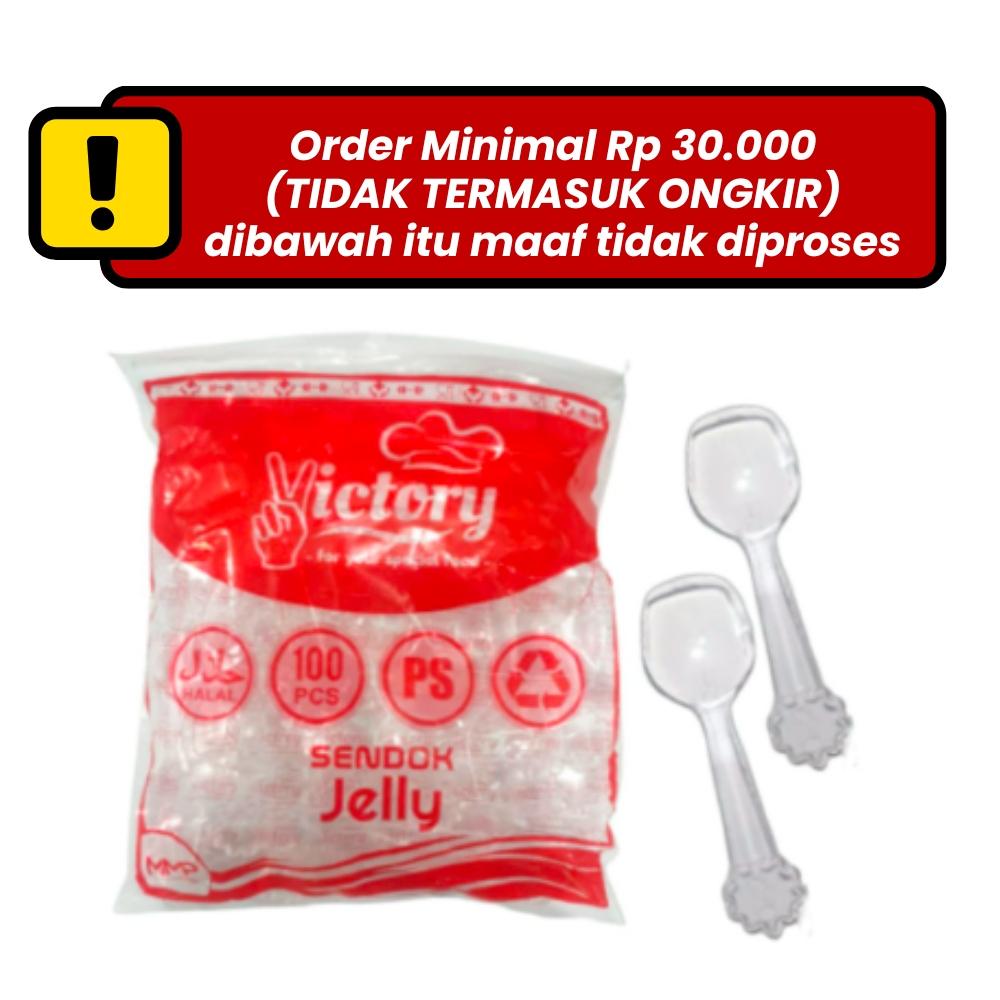 Victory Sendok Plastik Jelly Kecil