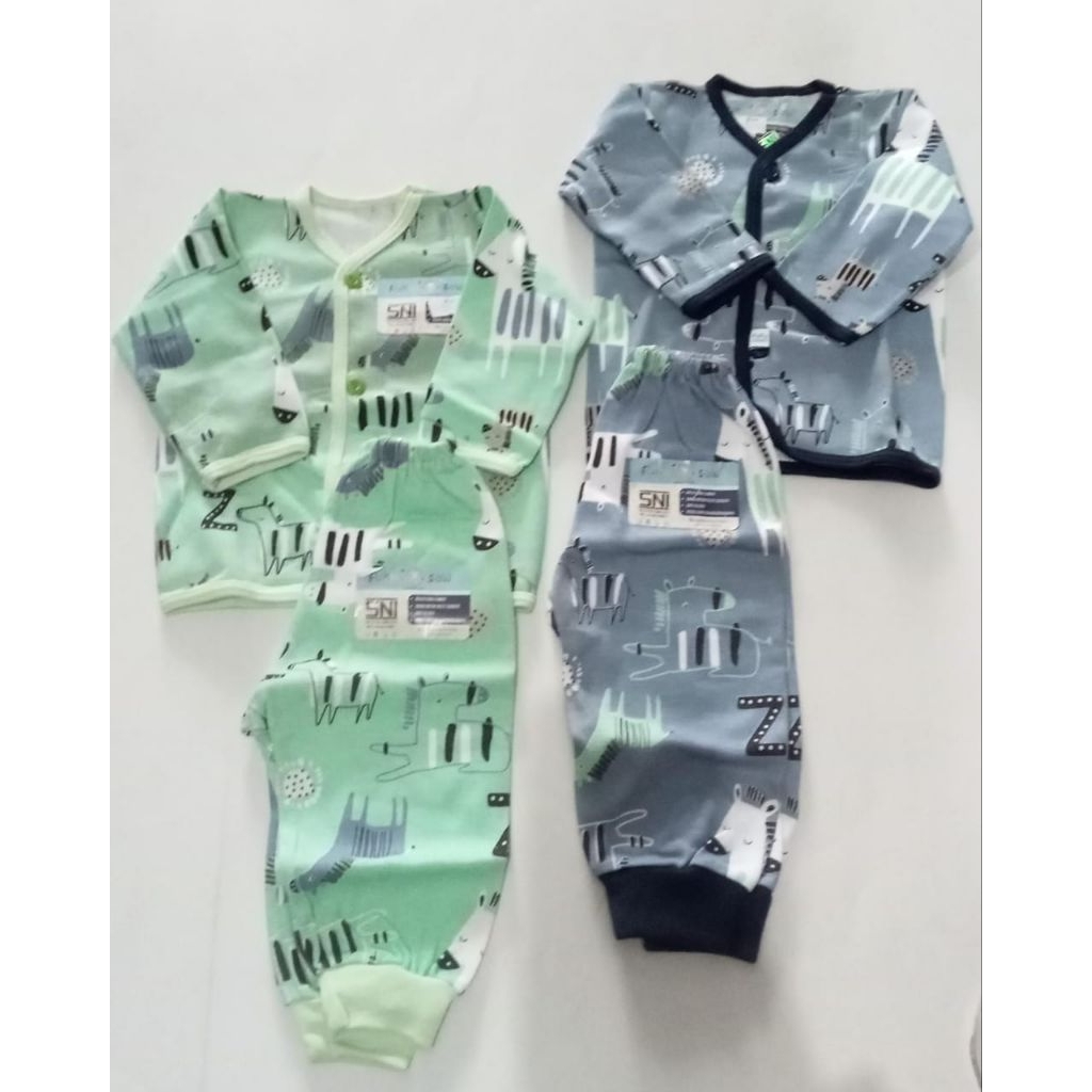 Set Bayi Lengan Panjang Fuku Sawa Zebra Series (0-3 M)