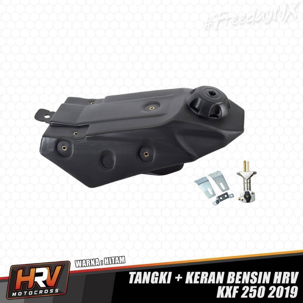 TANGKI Plastik KAWASAKI KXF KX 250 KX 450 Warna Hitam & Putih Milan
