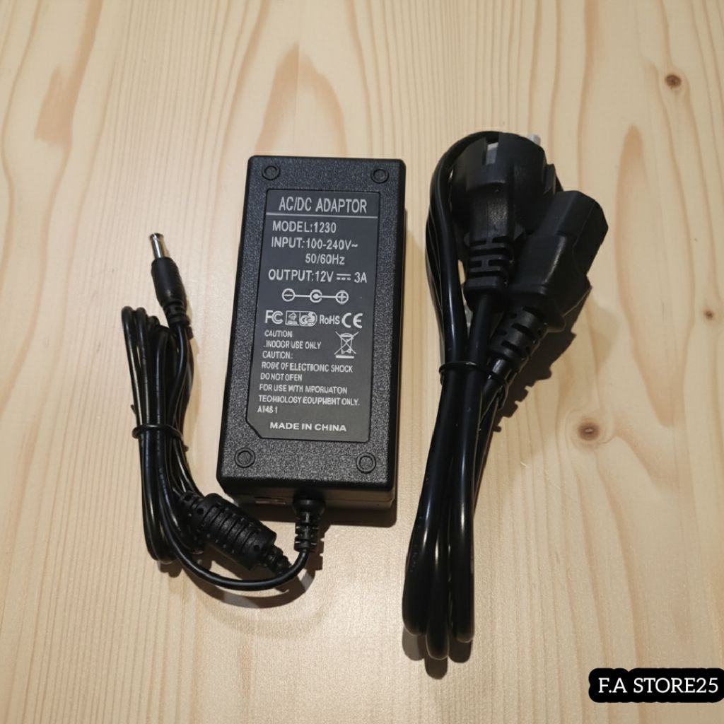 Adaptor Charger Monitor Armageddon PF22H 12V 3A Bonus Kabel Power