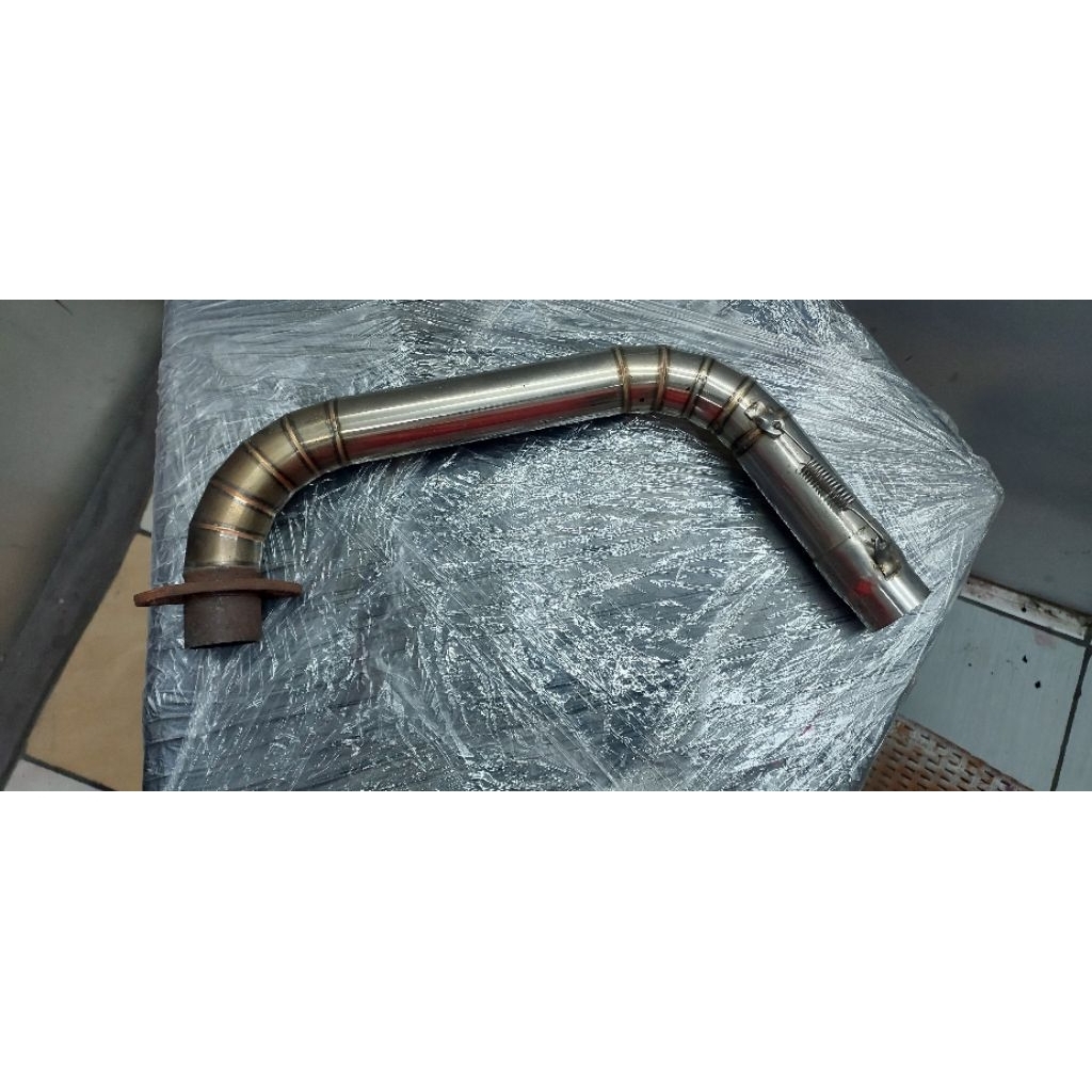 leher knalpot stainless cacing CB 100 GL pro GL max Diameter 35
