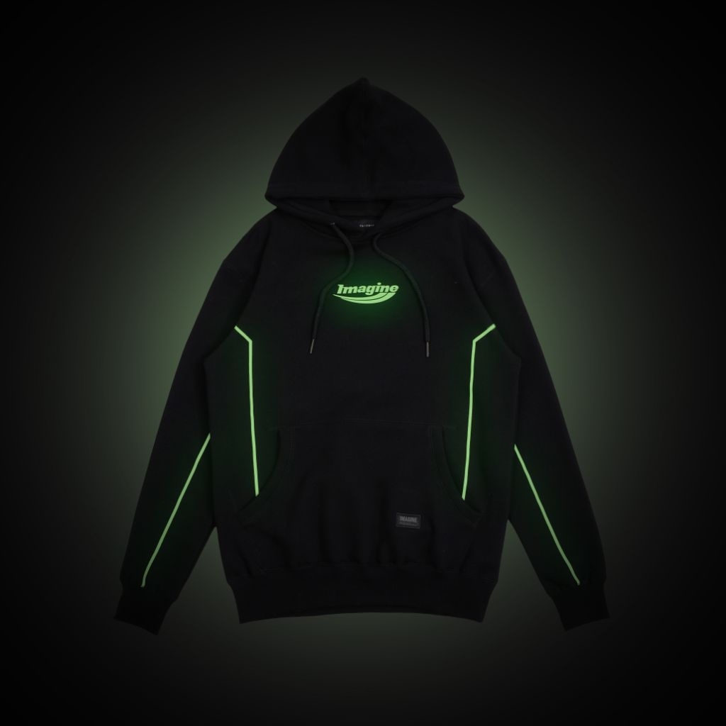 Imagineco Glow in The Dark Pullover Hoodie "No Limit"