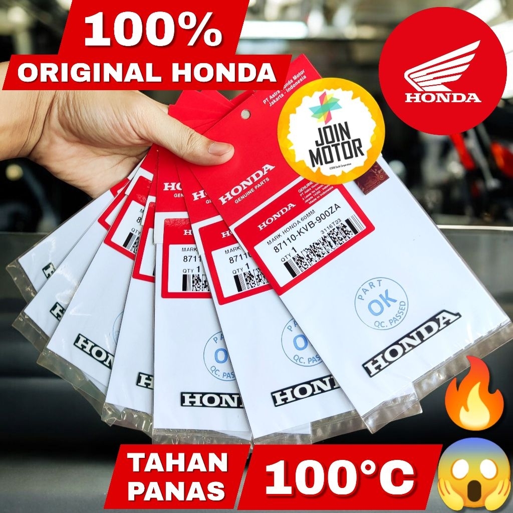 STIKER BATOK DEPAN HONDA ORIGINAL ASLI AHM BeAT Vario Scoopy PCX ADV Spacy CB150R CBR CRF Verza Supr