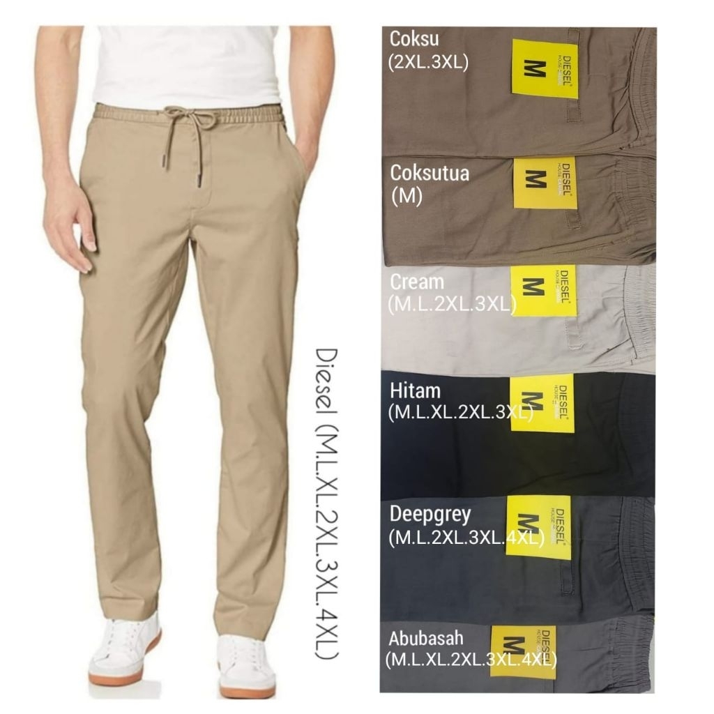Celana Chinos Diesel / Chino Diesel / Celana Panjang Pria Murah / Celana Chinos Murah