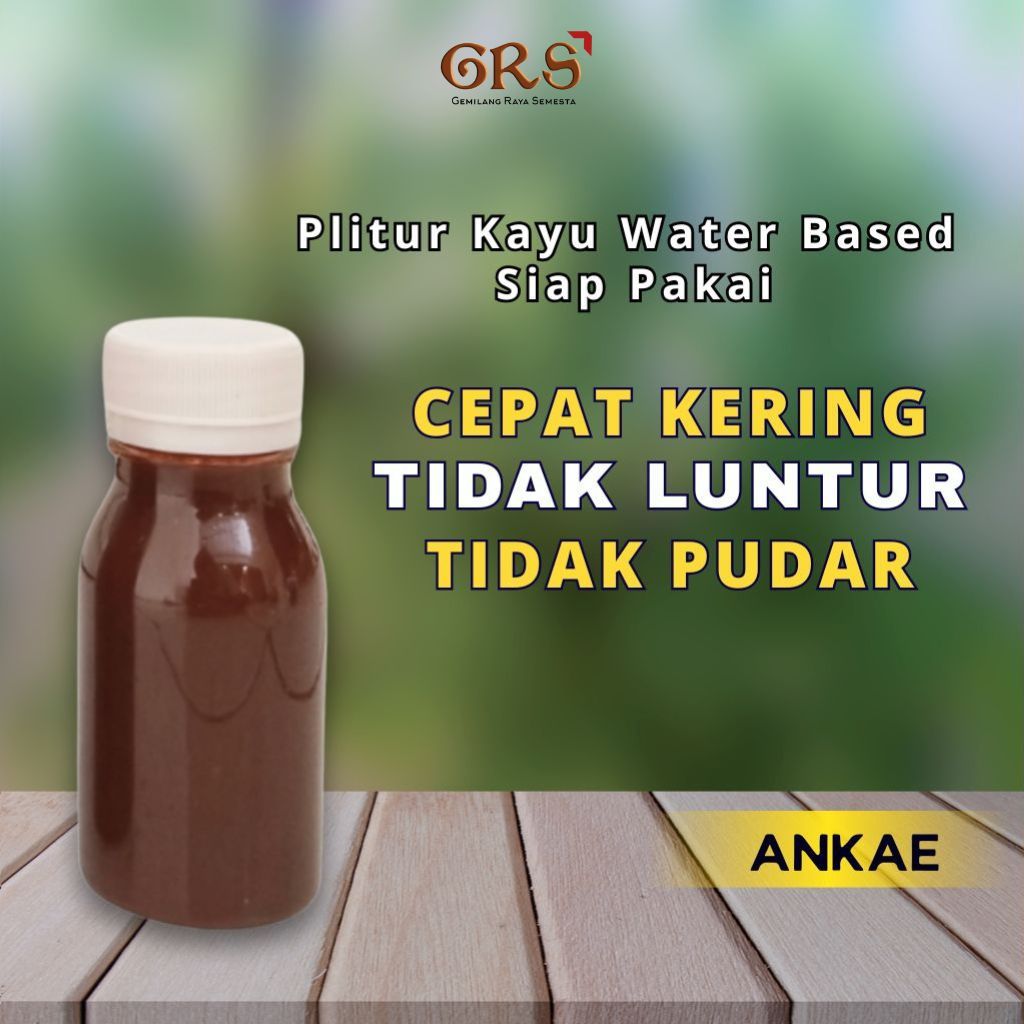 Plitur Kayu Water based Siap Pakai 60ml Politur Kayu
