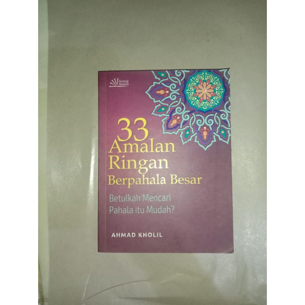 BUKU 33 AMALAN RINGAN BERPAHALA BESAR