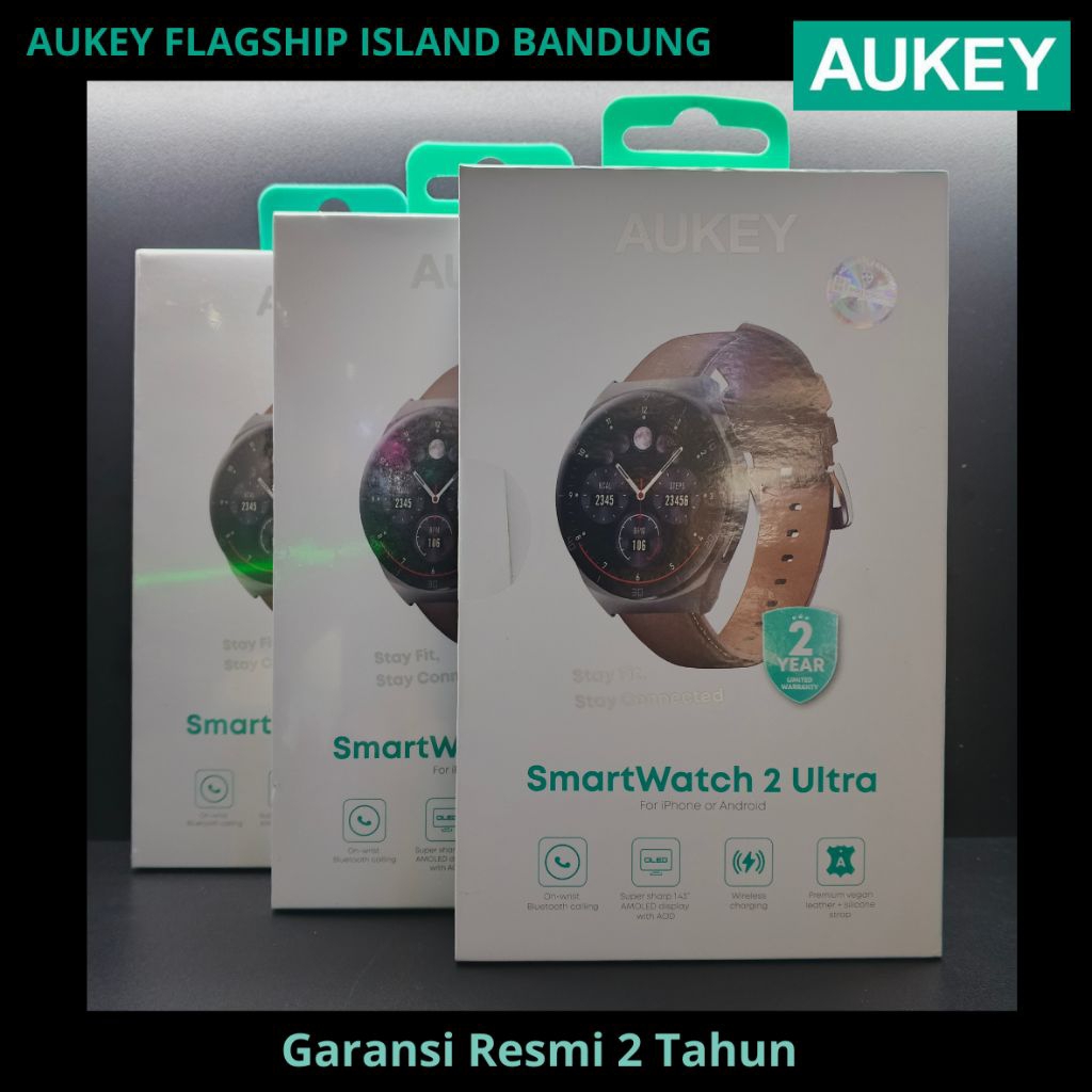 AUKEY SmartWatch 2 Ultra Amoled Display Waterproof BluetoothCall SW-2U