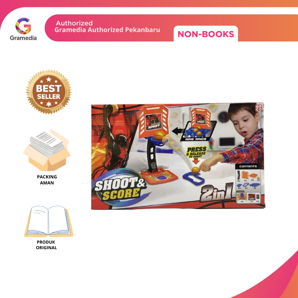 Gramedia Pekanbaru - EMCO SHOOT AND SCORE BASKETBALL 2 IN 1