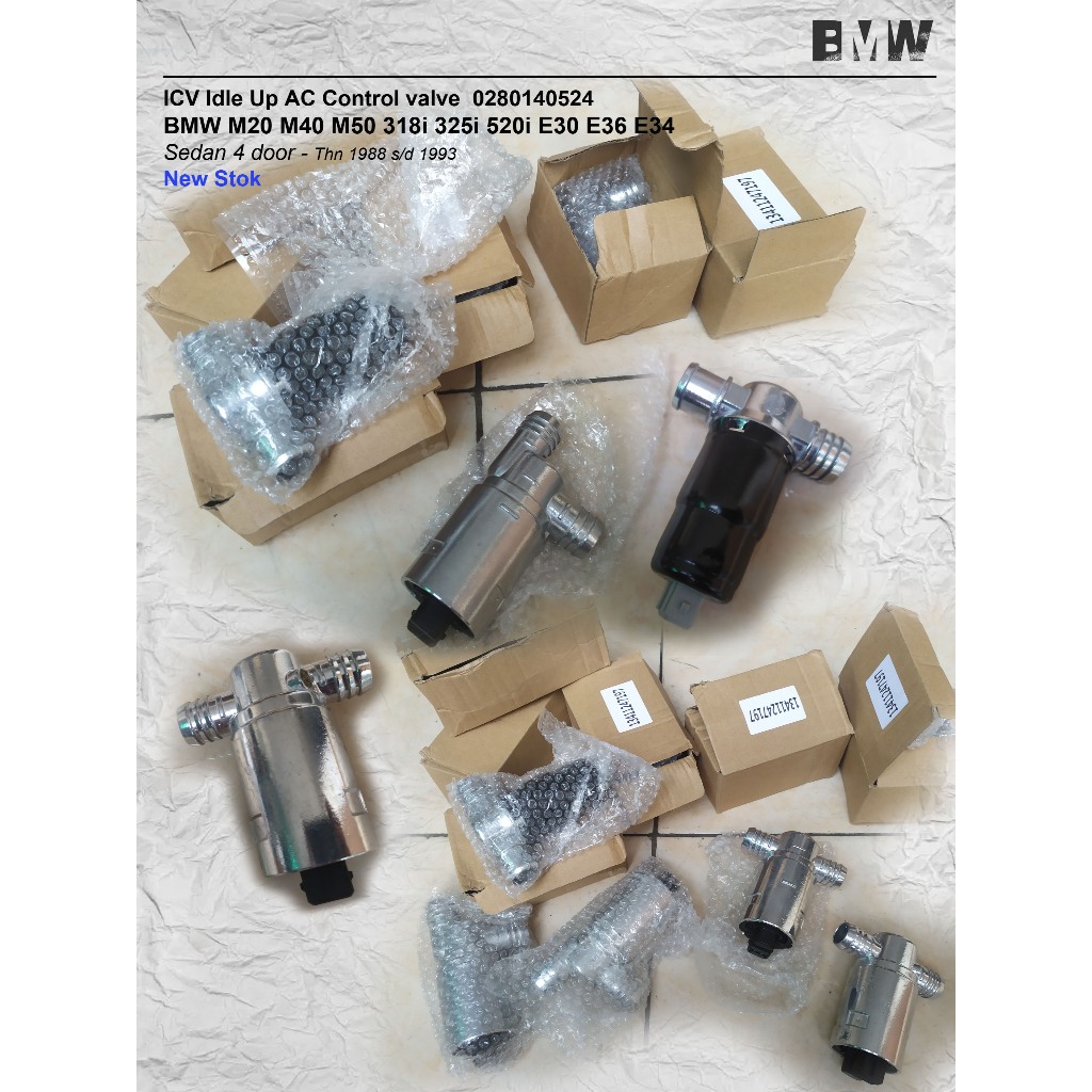 ICV Idle Up AC Control valve BMW M20 M40 M50 318i 325i 520i E30 E36 E34 0280140524