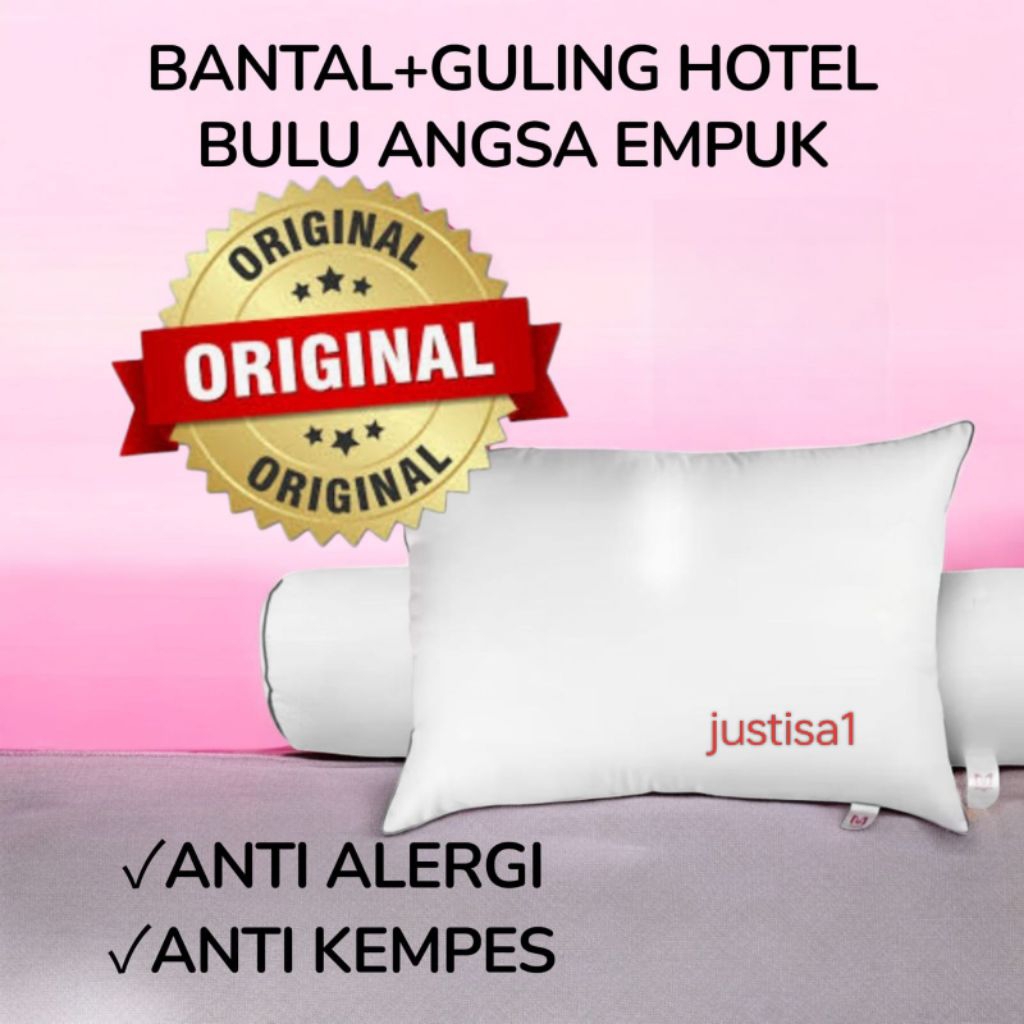 PAKET BANTAL & GULING BULU ANGSA BANTAL ISIAN BULU ANGSA ASLI BANTAL ANTI KEMPES BANTAL HOTEL BINTAN