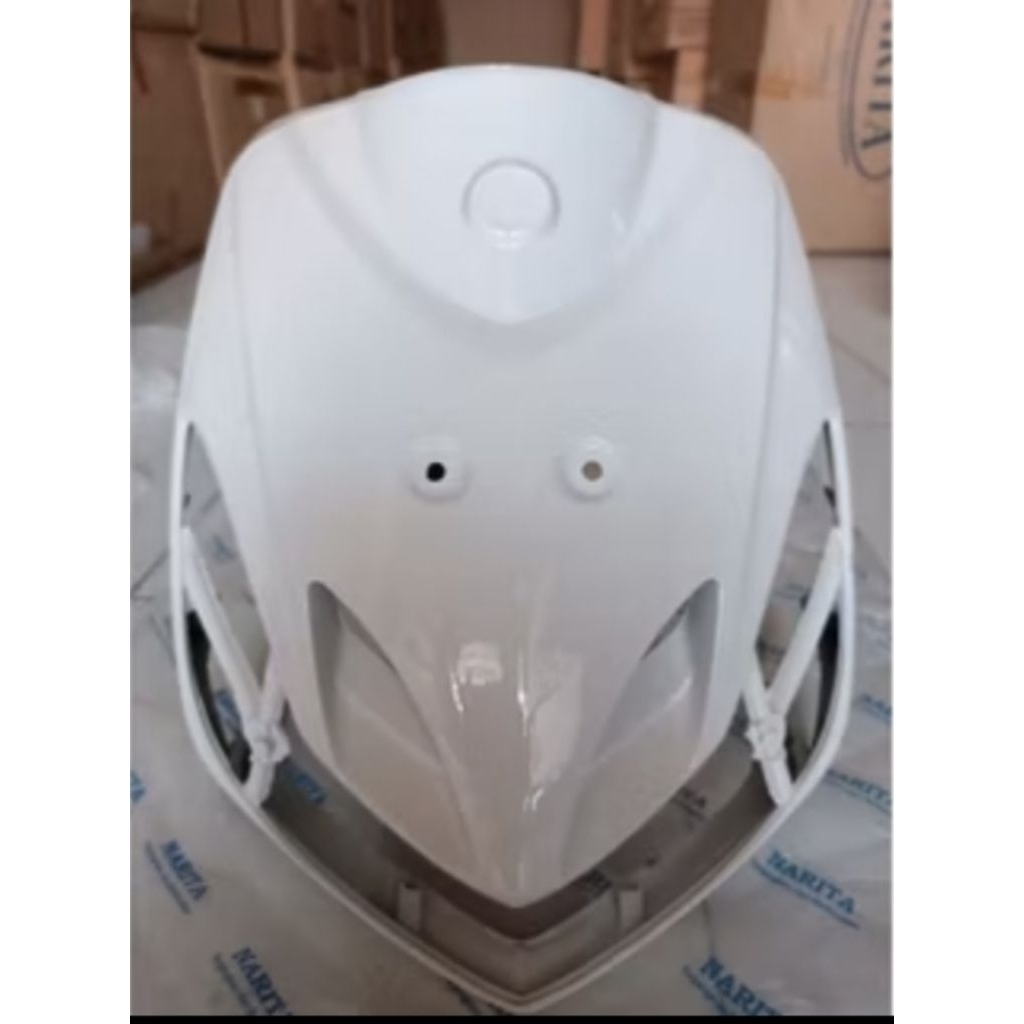 TAMENG DEPAN MIO SMILE, WARNA PUTIH POLOS ORI BAHAN ABS