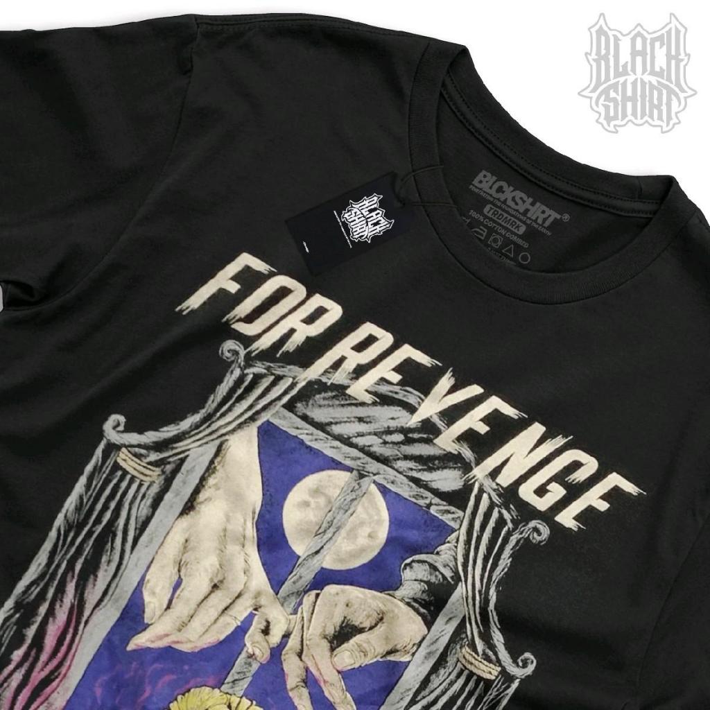 Kaos musik band For revenge / Jeda / Blackshirt / Unofficial Merchandise / Cotton combed 24s Heavy w
