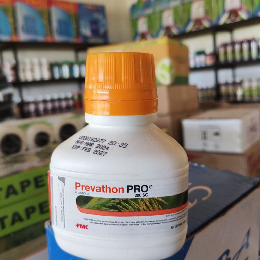 Prevathon Pro 200SC Original FMC - Kemasan 100 ML -  Insektisida Pembasmi Hama Ulat Bor, Ulat Grayak