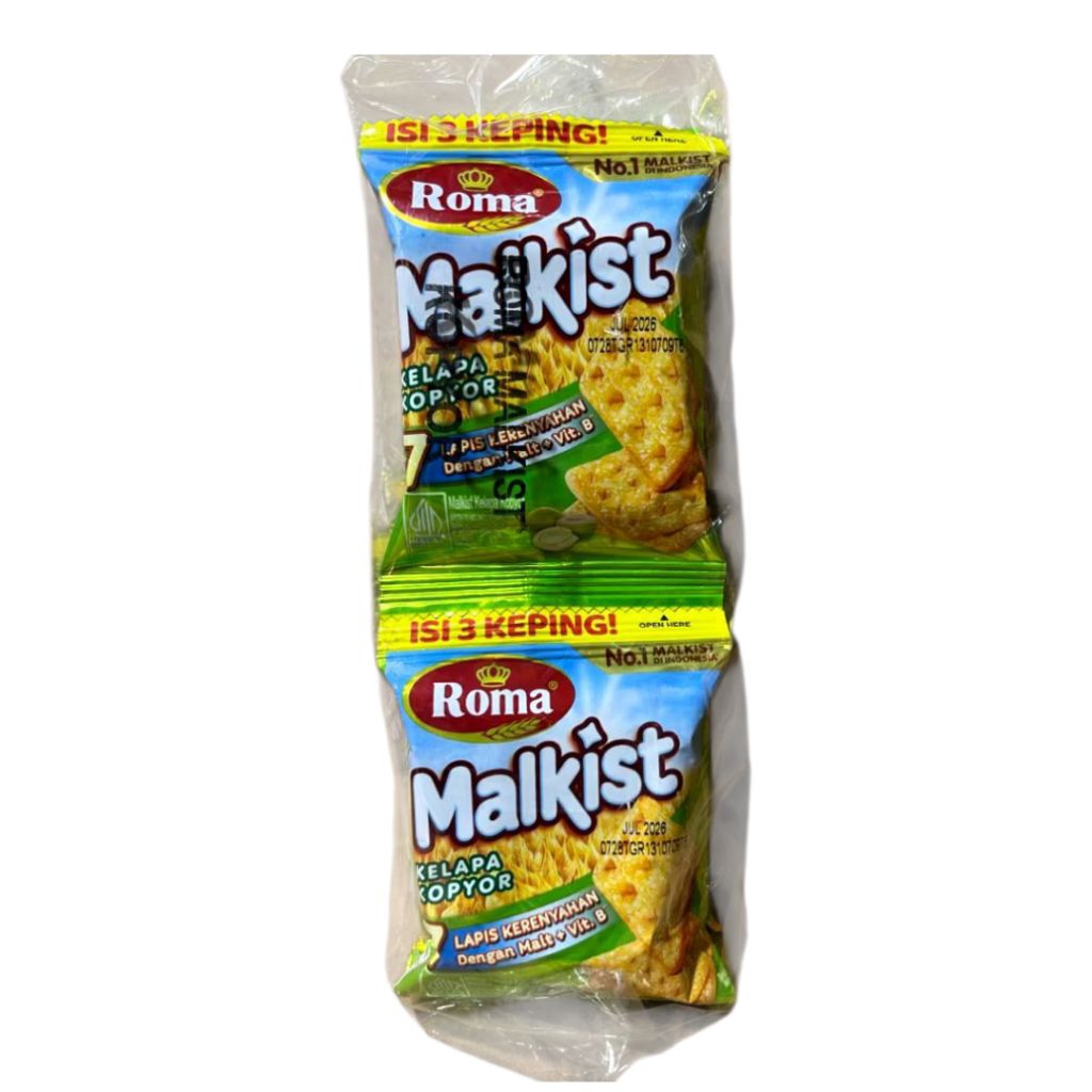Malkist Kelapa Kopyor Renceng 10pcs x 25g | MALKIST KELAPA KOPYOR RENCENG 10 PCS X 25 GRAM