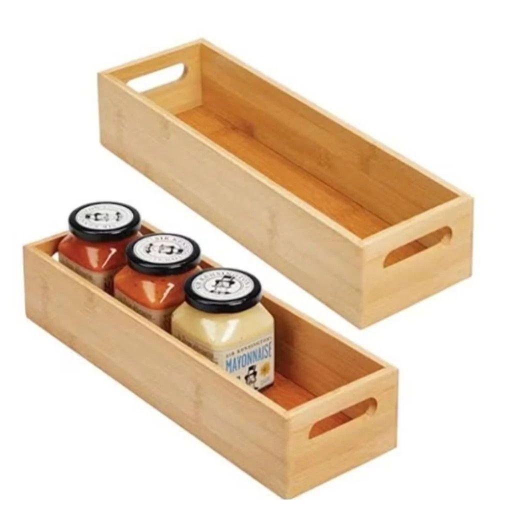 Kotak kayu minimalis bumbu dapur tatakan serbaguna