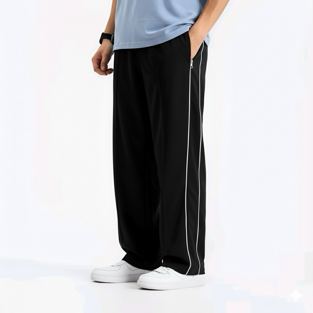 celana traning Hitam panjang sport olahraga santai pria&wanita unisex casual dewasa