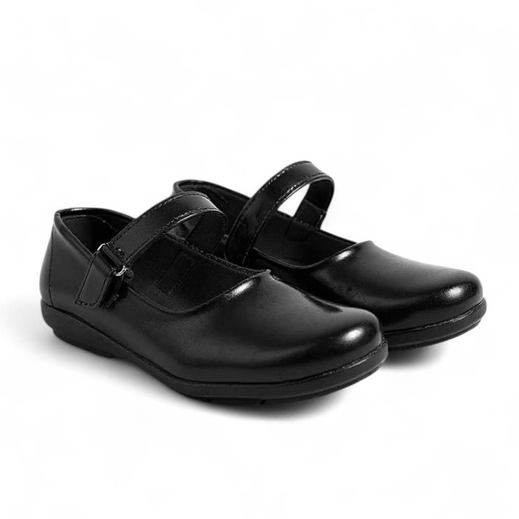 Sepatu Pantofel Wanita Hitam glossy Sepatu Wanita Pakibra Tanpa Hak  Hitam Mengkilap