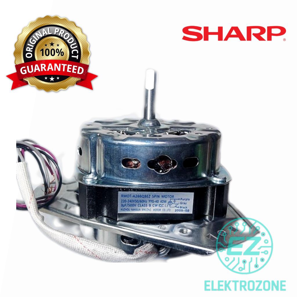 ORIGINAL Dinamo Pengering/Motor Spin Mesin Cuci Sharp 6 - 10 kg RMOT A266QBEZ