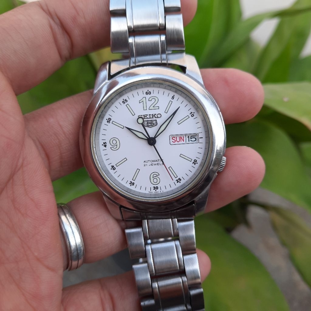 Seiko 5 Military SNKE57K1 White Putih Dial SNK357 7S26-02W0