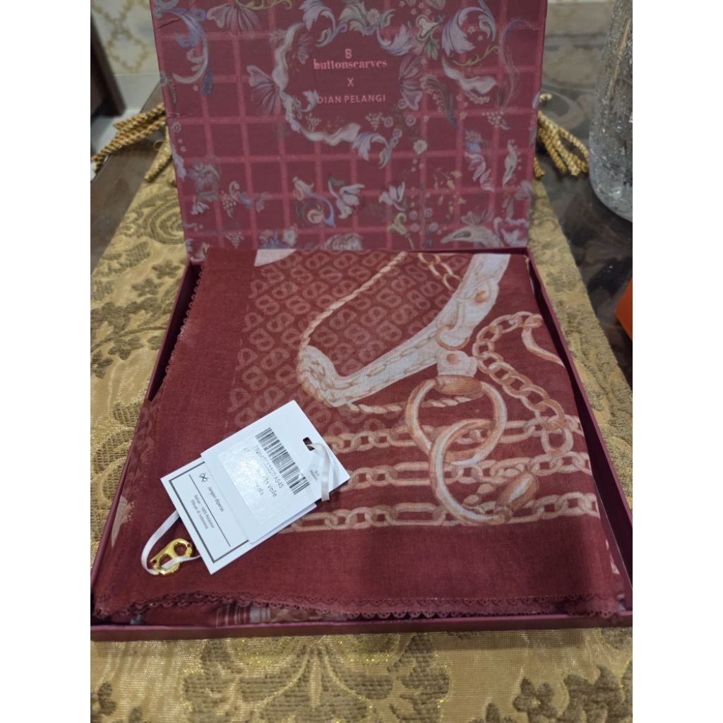 Buttonscarves x zap La cordella fragola as is NEWW