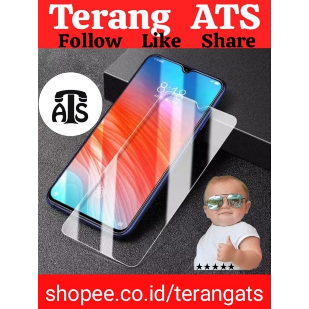 TEMPERED GLASS KACA BENING FOR TIPE HP OPPO A17 OPPO A17K OPPO A18 PELINDUNG LAYAR HANDPHONE MELINDU