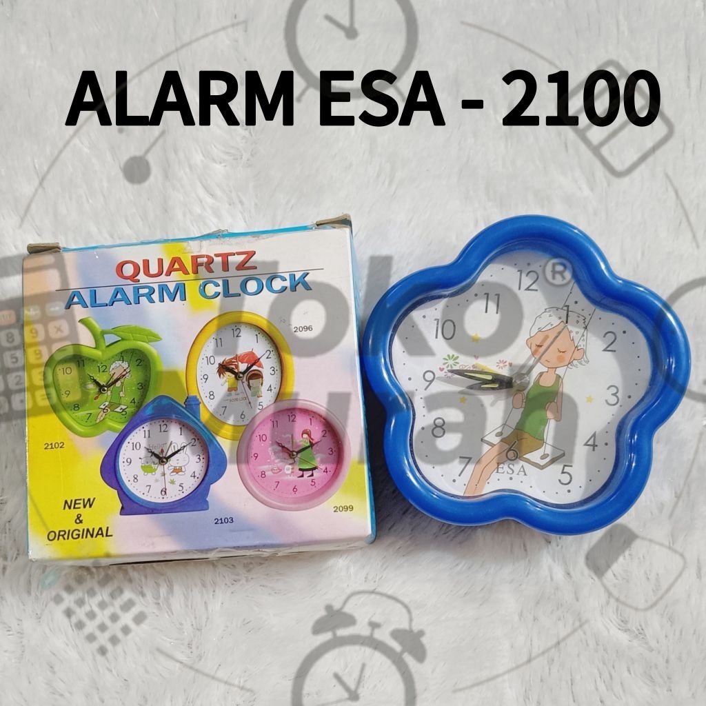ALARM BLUE ANALOG WEKER KOTAK WEKER ESA WEKER MINI WEKER ANAK ALARM PAGI ALARM ANALOG ALARM BIRU WEK