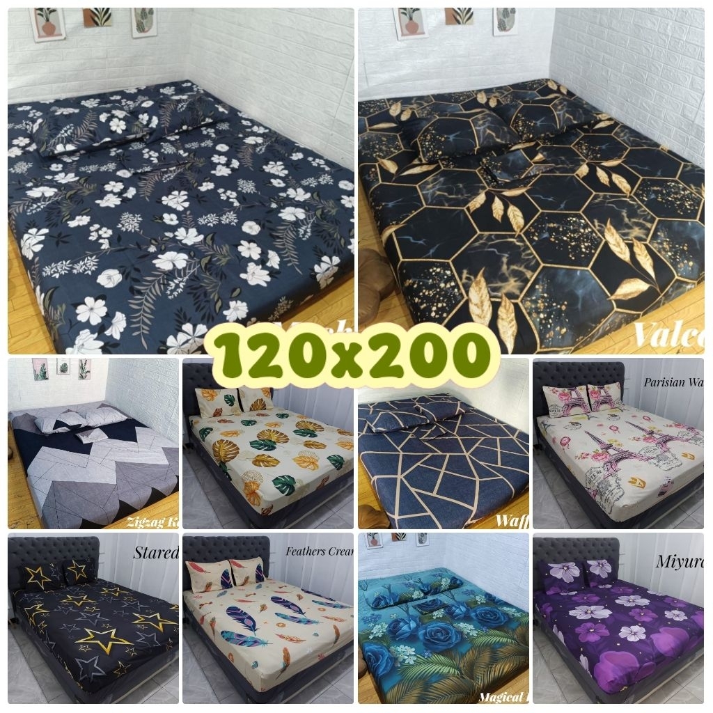 Sprei Homemade Lembut & Awet – Super Single 120x200 Motif Lucu & Kekinian, Sprei + 1sarban & 1sargul