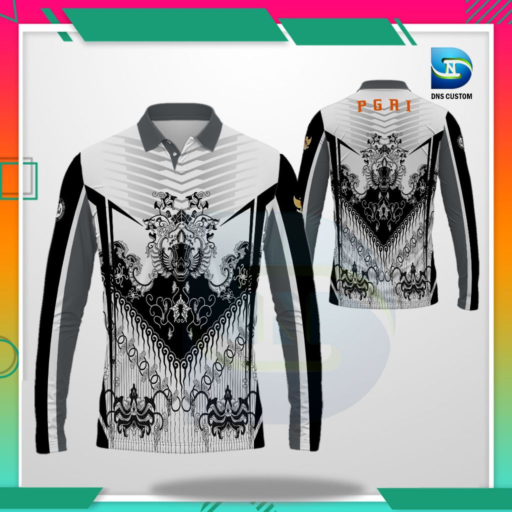 Kaos Polo Pria Batik Premium | Gaya Modern & Maskulin | Bahan Polyester Adem