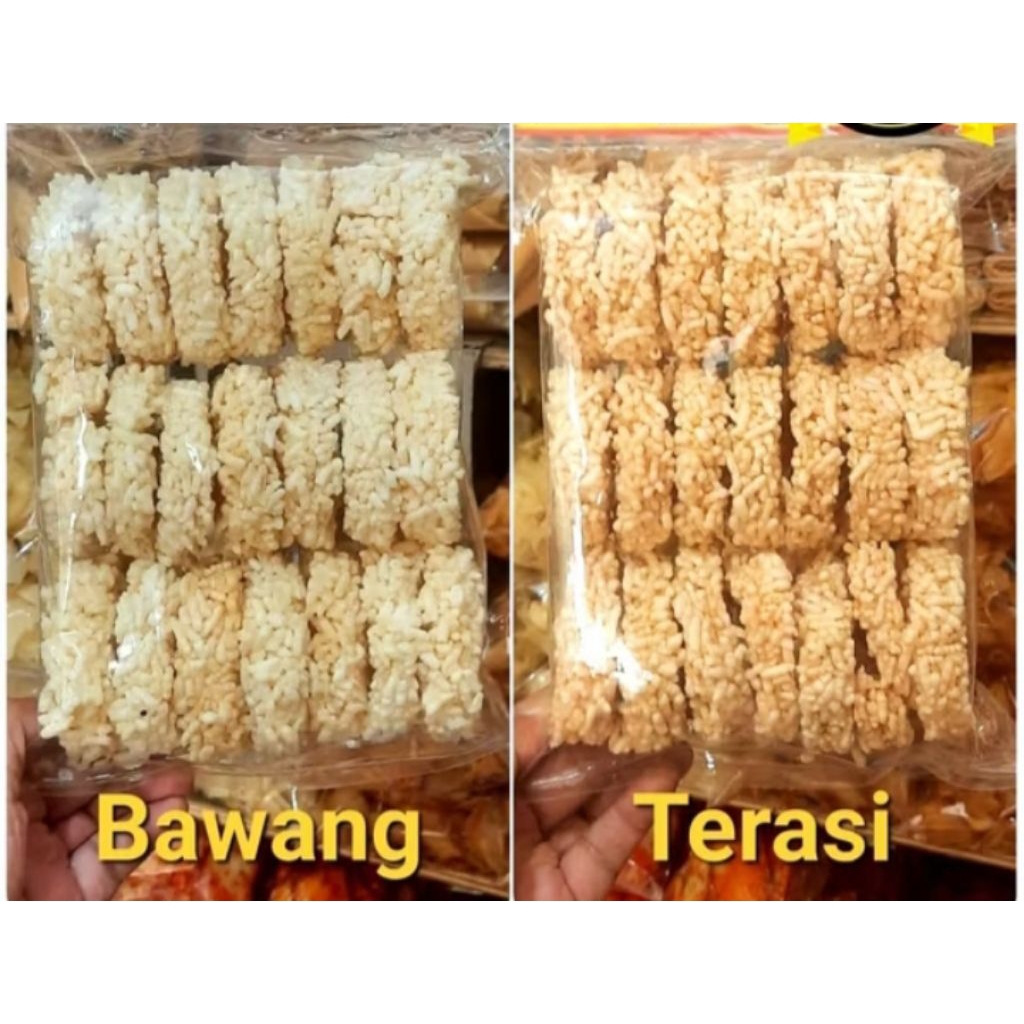 Rengginang Matang Rasa Terasi, Bawang, Cumi [ Ready ]