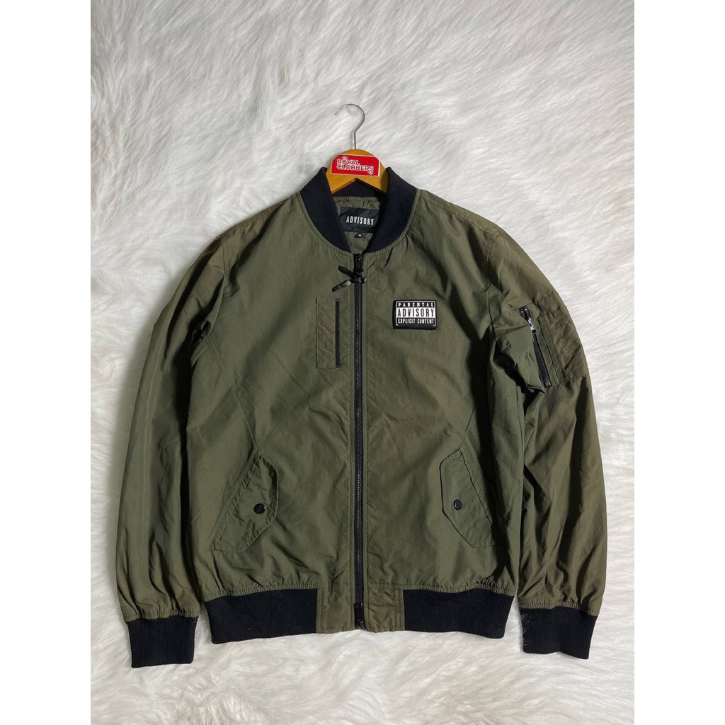 jaket bomber advisory second (3401) - Hoodie second - hoodie second branded - Jaket Second - Jaket S