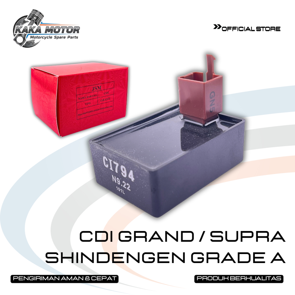 CDI GRAND / SUPRA SHINDENGEN GRADE A -DIGITAL CDI HONDA GRAND SUPRA LAMA LEGENDA SUPRA FIT REVO LAMA