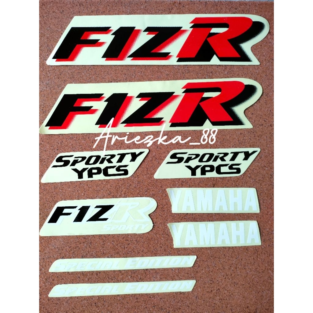 Striping Lis Stiker Yamaha FIZ R 2003 2004 Transparan Merah Putih Special Edition