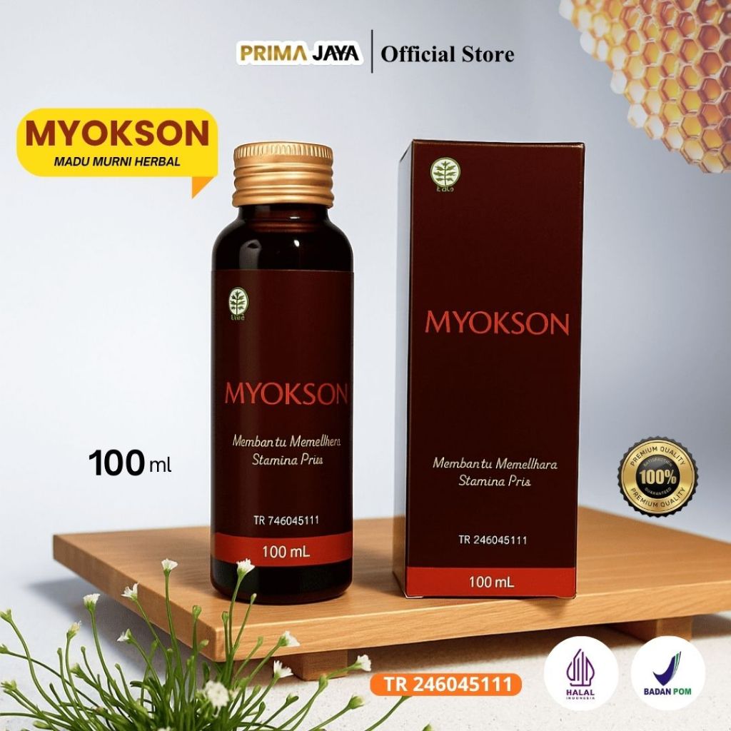 MYOKSON V8 PRIMA Madu Kesehatan Madu Super/ Meningkatkan Daya Tahan Tubuh & Stamina Pria
