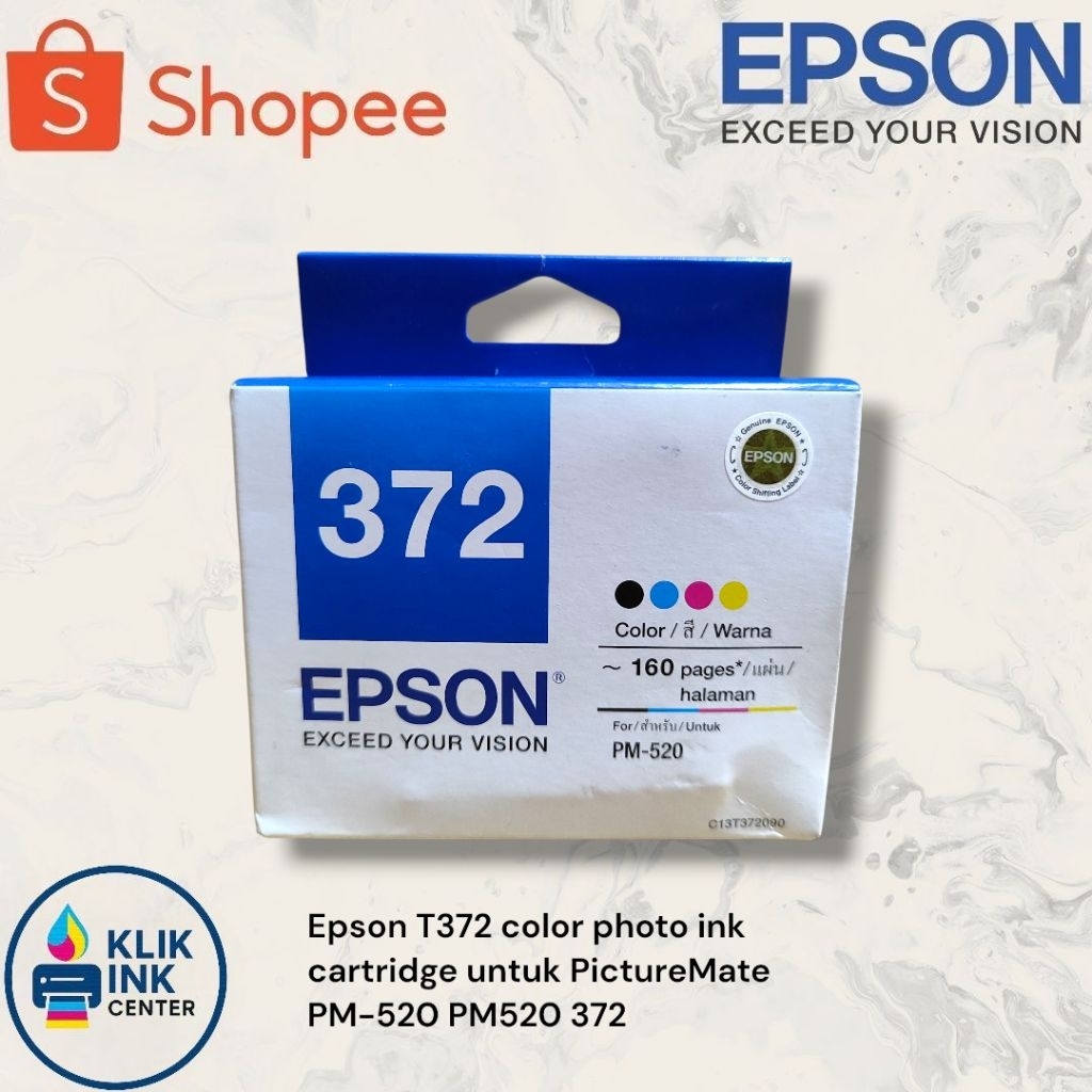 Tinta Epson 372 Black Colour PM 520/PM-520 Original