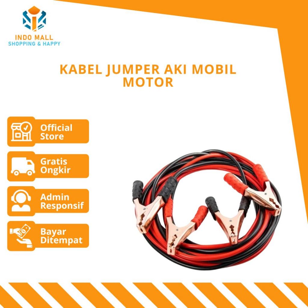 Kabel Jumper Aki Mobil Motor Kabel Aki Mobil Motor Kabel Jemper Aki Mobil Motor Alat Jumper Aki Moto