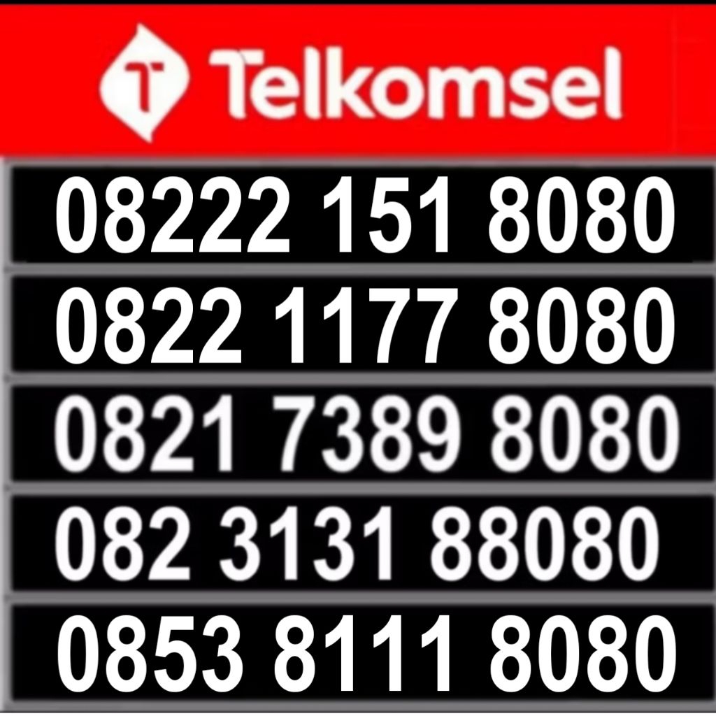 kartu perdana nomor cantik telkomsel ekor 8080