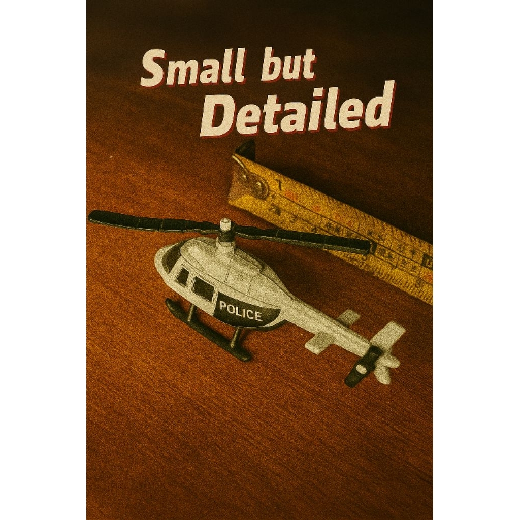 MAISTO 11044 Diecast Miniatur Pesawat Helikopter Polisi Mainan